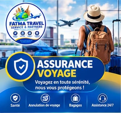Affiche Fatma Travel — Assurances voyage