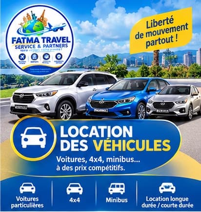 Affiche Fatma Travel — Location de véhicules